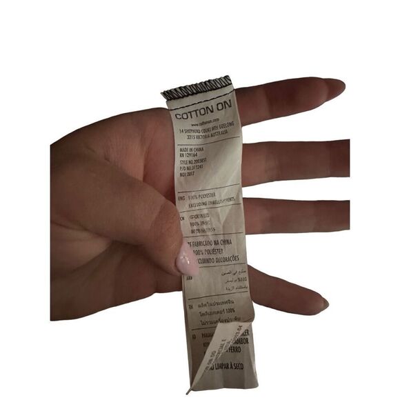 Cotton On White Black Pin Stripe Lightweight Oversized Long Cardigan | Size M/L - Picture 7 of 7